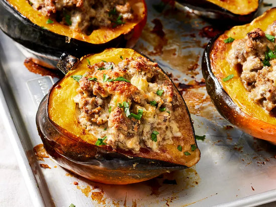 Stuffed Acorn Squash with Sausage FROZEN