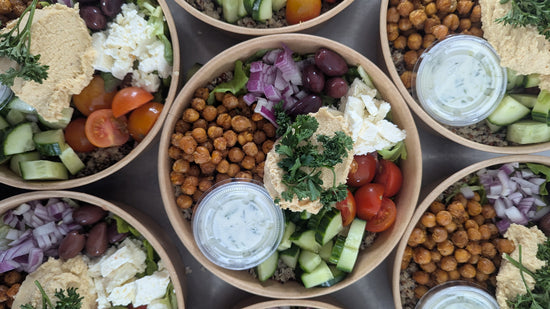 Mediterranean quinoa bowl