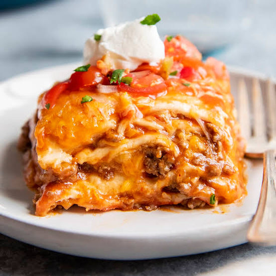 Beef Enchilada Casserole (Frozen - For 2)