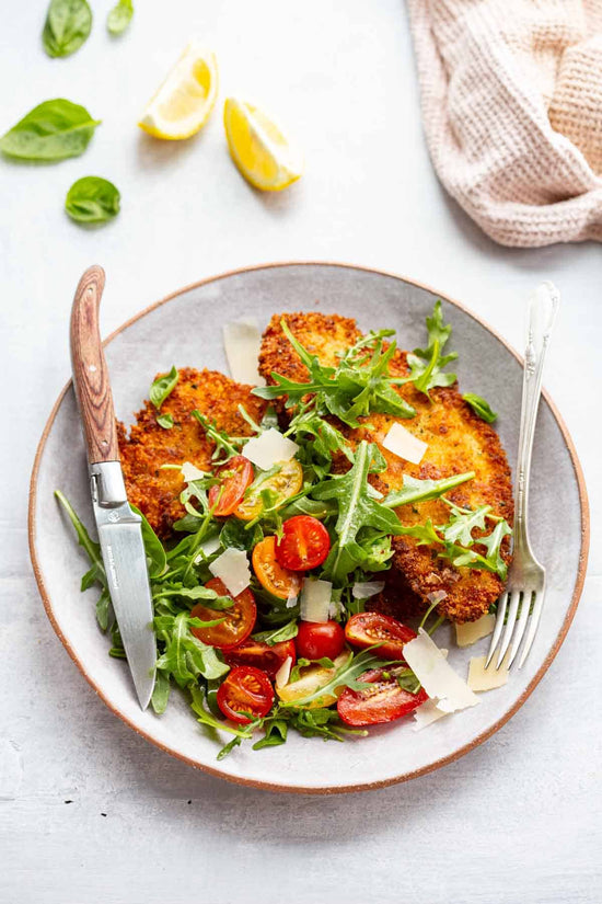 Chicken Milanese with Arugula Salad
