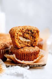 GF Carrot cake cream cheese muffins