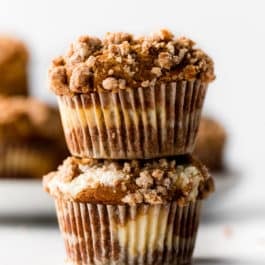 Gluten free pumpkin cream cheese muffins.