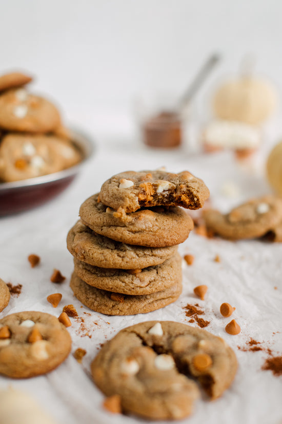 Gluten Free Pumpkin Cookies with Butterscotch and White Chocolate Chips