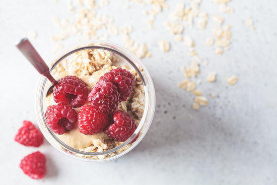Raspberry Cheesecake Overnight Oats