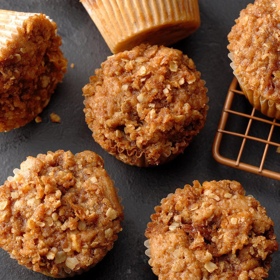 Gluten free caramel apple muffins