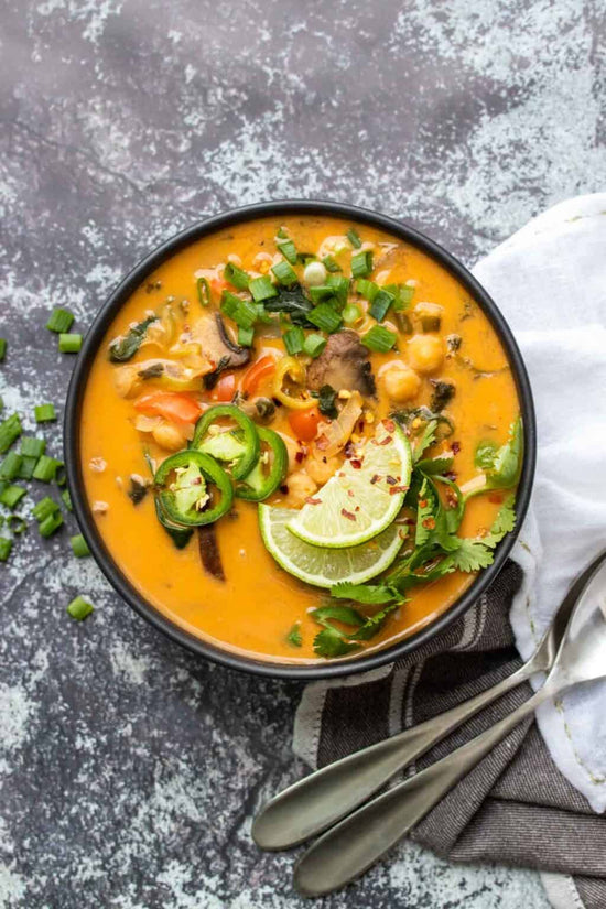 Thai coconut curry soup