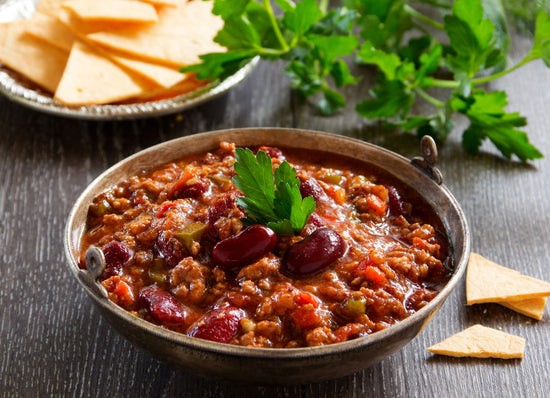 Organic beef chili FROZEN